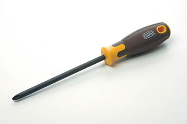 Отвертка крестовая композитная рукоятка CrV PH3 8x150мм (Phillips) (вороненная) СИЛА