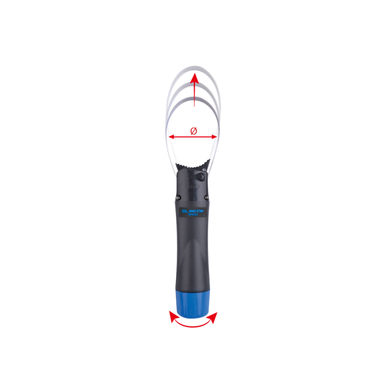 KING TONY Съемник масляного фильтра 65~110mm | 9AE33-110