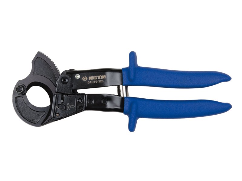 KING TONY Кабелерез усиленный, с трещоткой. режущая способность 325 mm2 | 6AD10-325