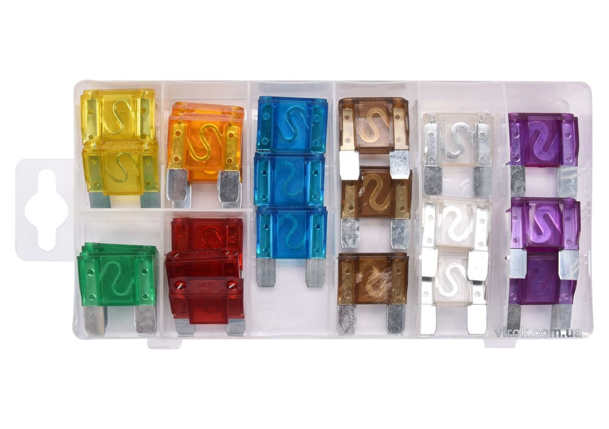 YATO Запобіжники автомобільні YATO MAXI, в асортименті, 24 шт  | YT-83140