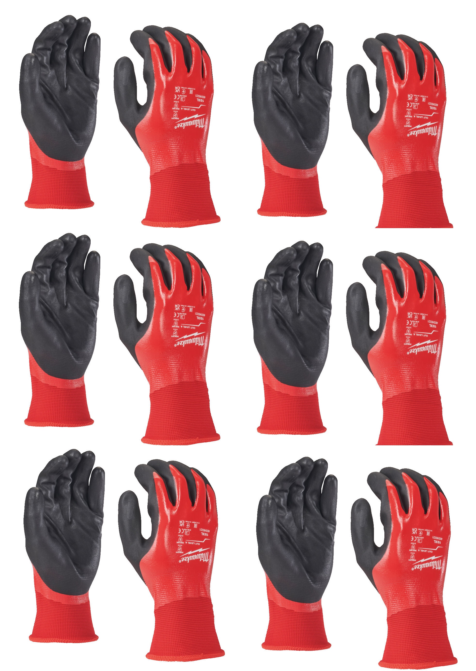 MILWAUKEE Рукавиці з повним покриттям з опором порізам 1/A рівня, 11/XXL, (12шт) | 4932493227