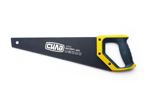 Ножовка по дереву 400мм тефлон с пластиковой 2-х компонентной рукояткой СИЛА