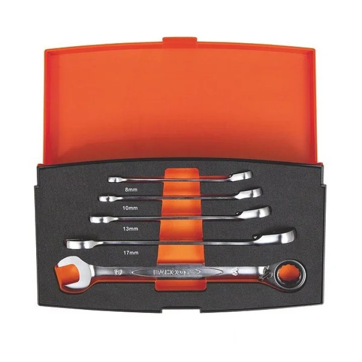 Набор комбинированных ключей с храповиком 8-17мм (6шт) BAHCO