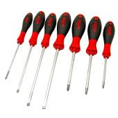 Wiha Викрутки SoftFinish наб 7 пр(3.5x100,4,5x125,5.5x150,6.5x150,PH1x80,PH2x100,PZ2x100) CrVMo