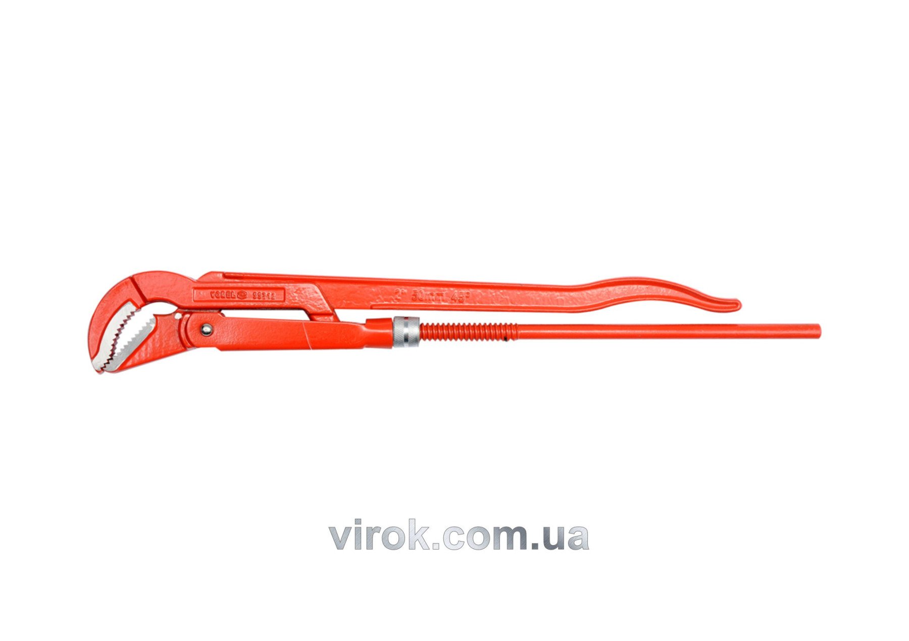 VOREL Ключ трубний з карбонової сталі 2", 45°  | 55212