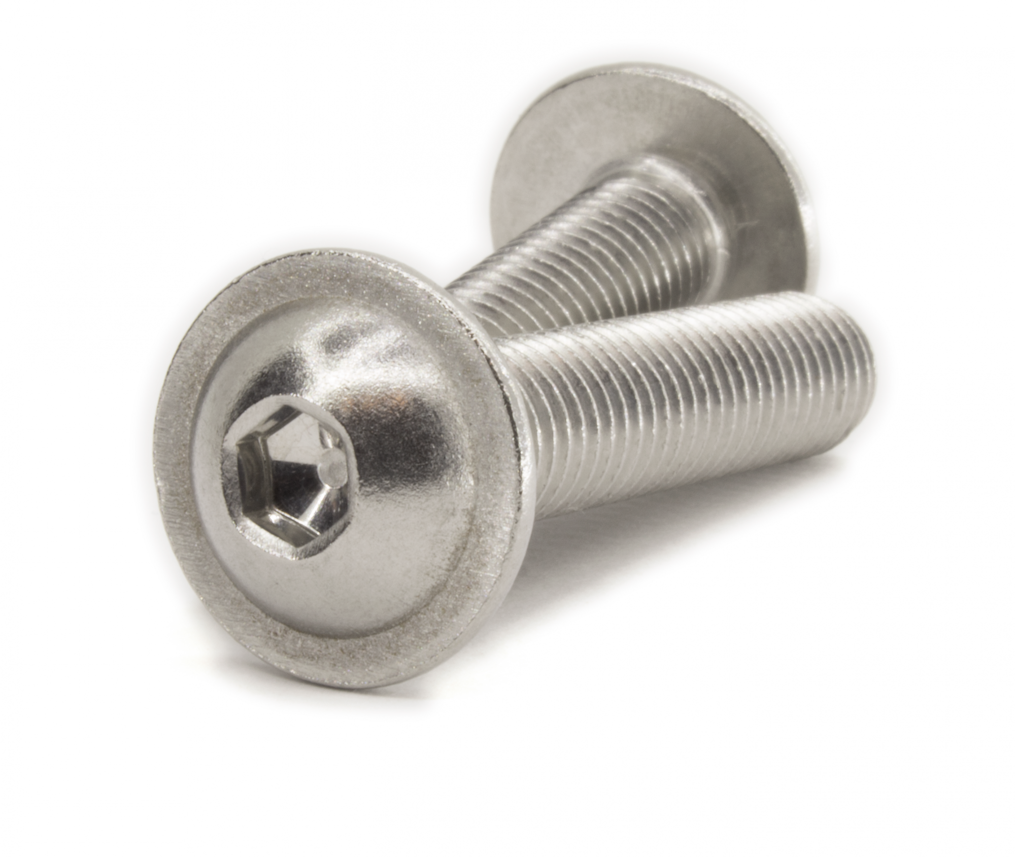 Винт нержавеющий с полукруглой головкой с прессшайбой и внутренним шестигранником ISO 7380-2 M 6x 22