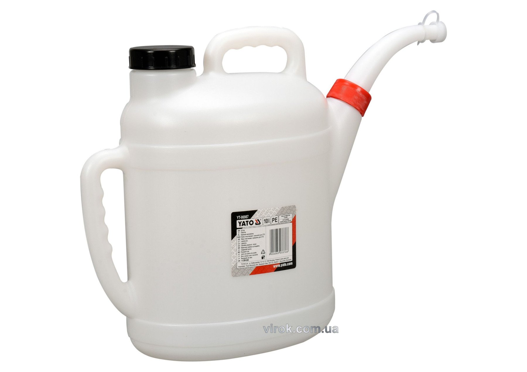 YATO Лійка пластикова для СТО YATO : з кришкою, V= 10 л  | YT-06987