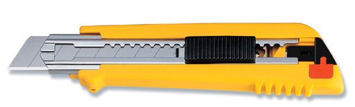 Нож OLFA PL-1 с выдвижным лезвием, автофиксатором и автоподачей лезвий, 18мм