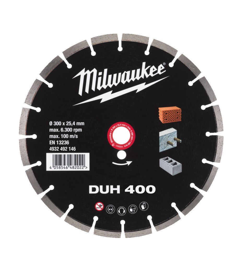 MILWAUKEE Диск алмазний DUH 400, Ø400мм | 4932492146