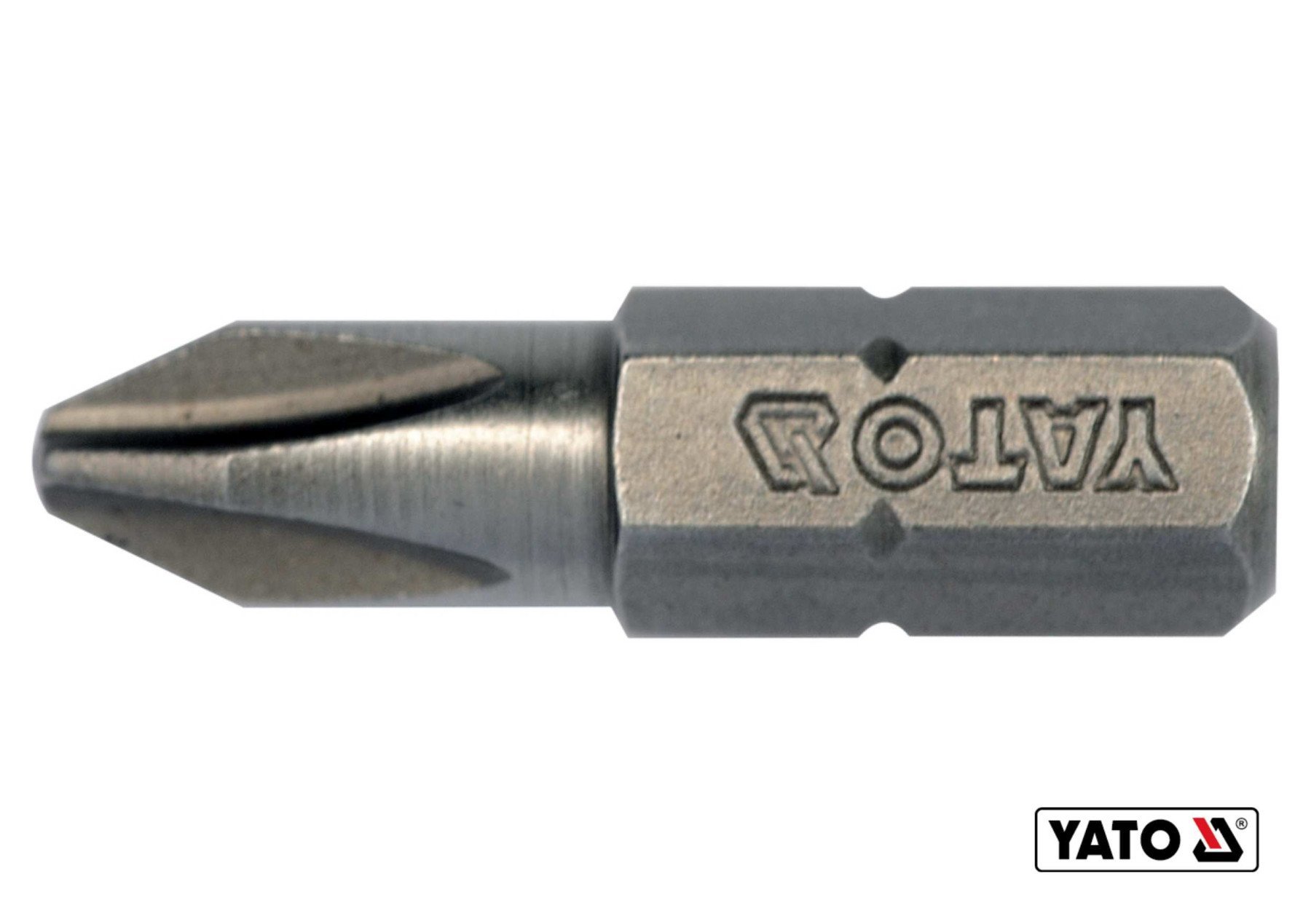 YATO Насадка викруткова : "Philips" PH2 х 25 мм. HEX 1/4". 10 (Уп/Шт.) [20/100]
