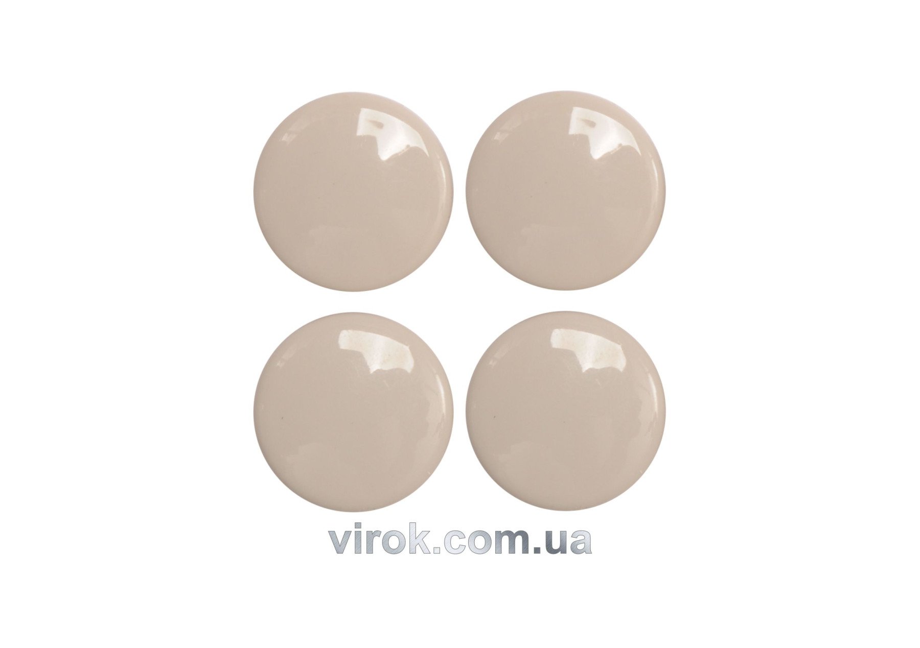 VOREL Наб. пластик. протект. 28мм/4шт-белые 74932