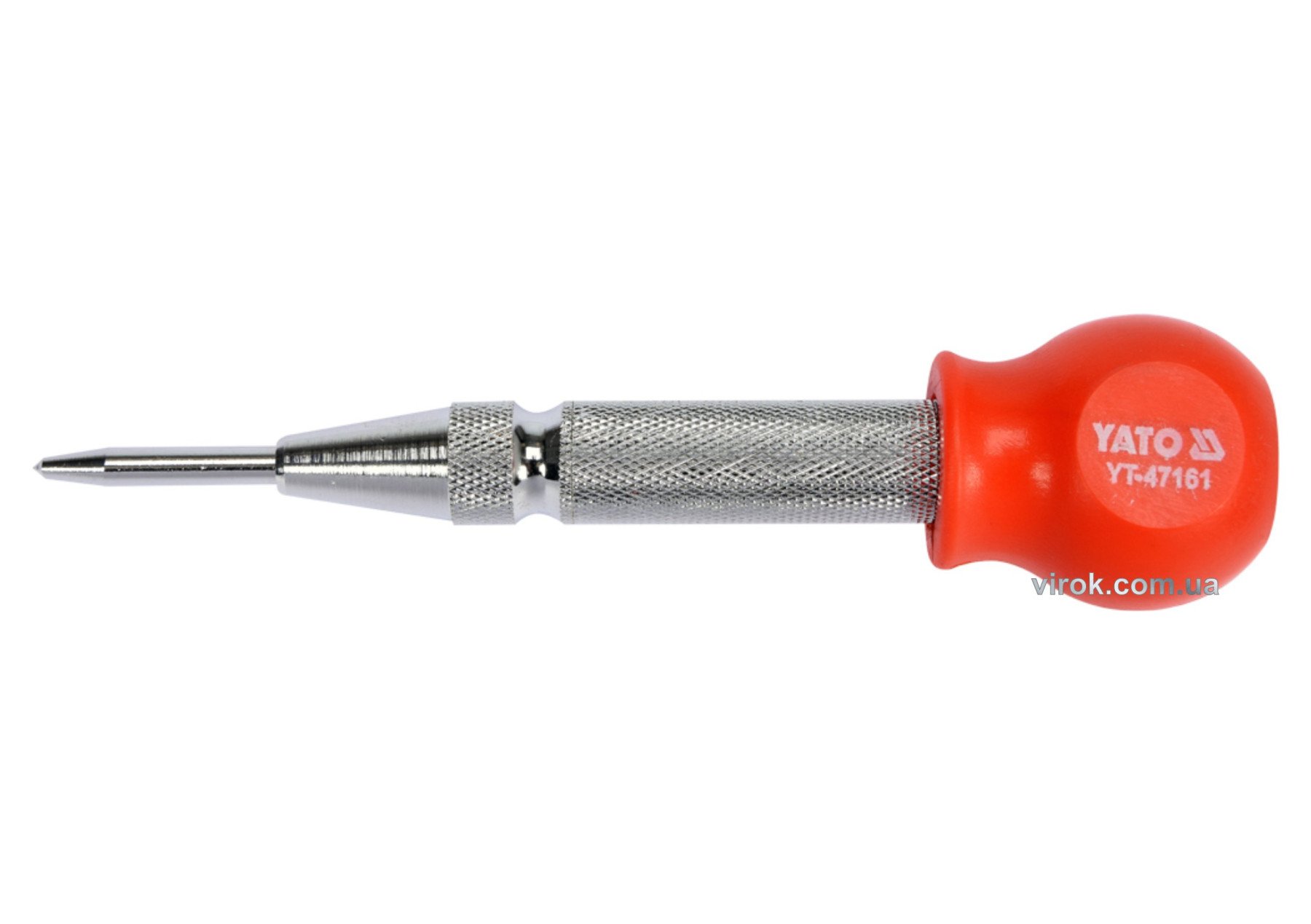 YATO Кернер пружинний автоматичний по металу YATO l=125 мм з регульованим вістрям  | YT-47161