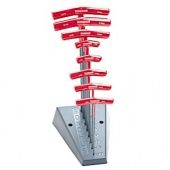 BONDHUS Набор отверток Т-образных шестигранных 2-10 мм + стойка, CrV сталь.