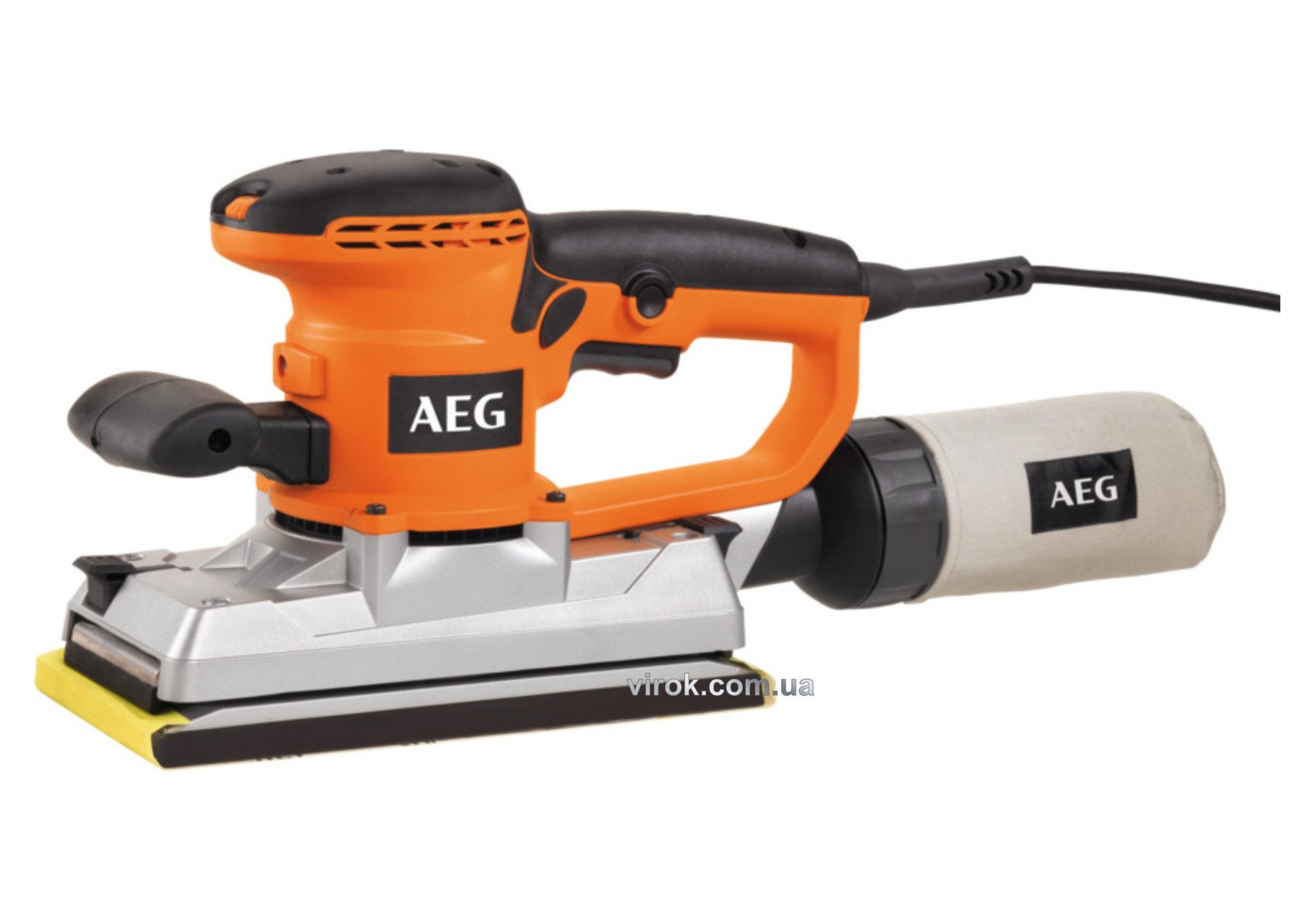 Шліфмашина вібраційна мережева AEG:  440 Вт, платформа- 114 x 226 мм (4935419280) (FS280) DW