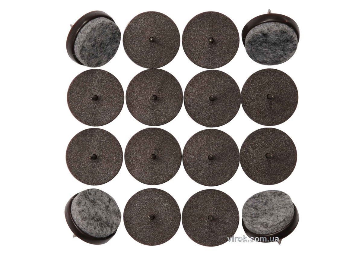 VOREL Прокладки пластикові фільцеві на цвях , 17мм, набір 16шт  | 74920