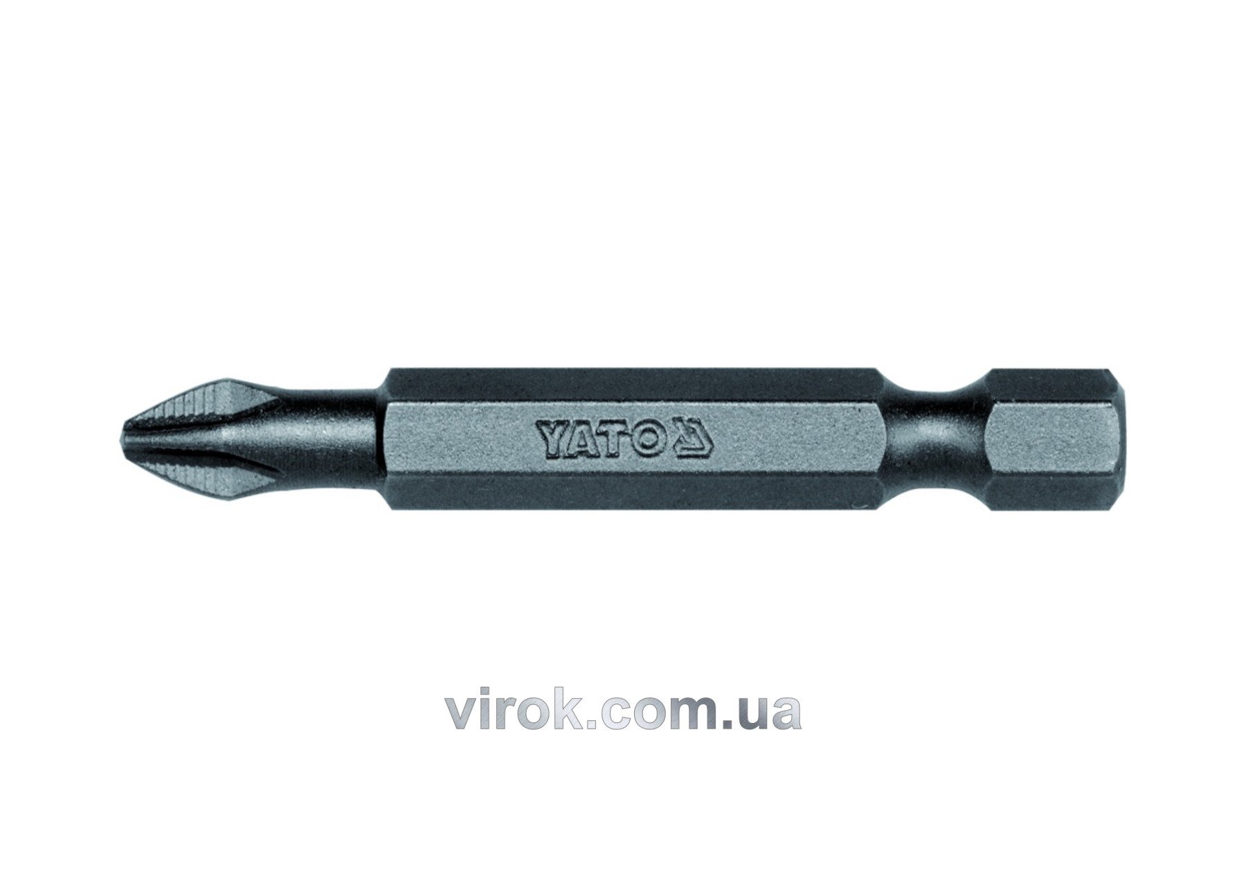 YATO Насадка викруткова YATO : "Philips" PH2 x 50 мм. HEX 1/4", AISI S2, пак 50 (Шт/ Уп.)  | YT-7848