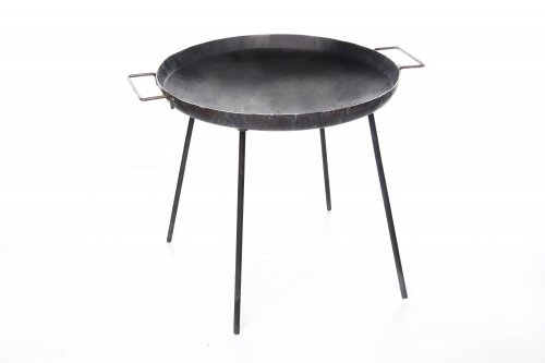 Сковорода туристическая с бортом 25мм и ручками, 400мм толщина 2мм СИЛА