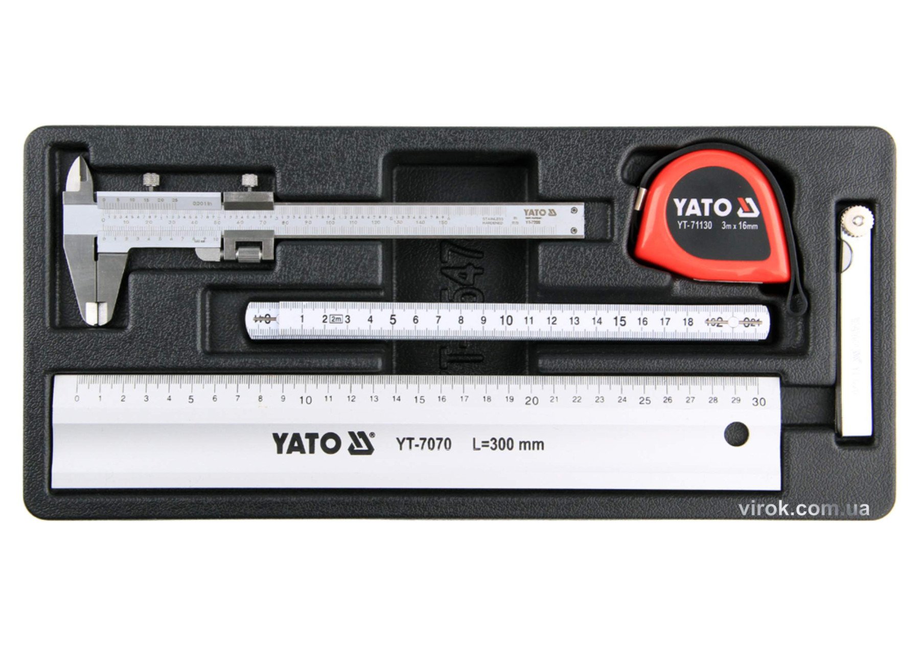 YATO Вклад до інструментальної шафи YATO : вимірювальні інструменти, 5 шт  | YT-55474