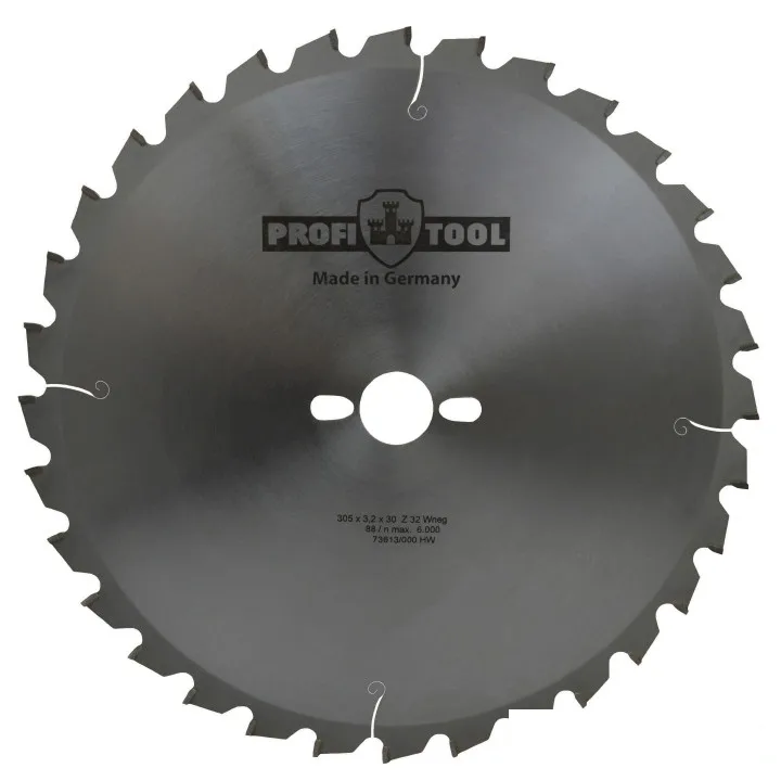 Диск пильный по дереву 305х3.2х2.2х30 мм, Z=32, форма зуба Wneg (ATBneg), поперечный рез PROFITOOL