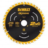 Диск пилковий DeWALT, EXTREME, розмір 210 х 30 мм, Z 40-ATB, 7000 об/хв | DT20433