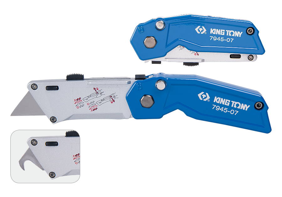 KING TONY Нож 2в1 складной | 7945-07