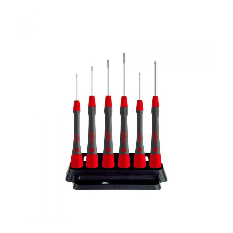 WIHA Набор микроотвёрток PicoFinish® Шлиц, Phillips, с держателем, 6 шт | W42990