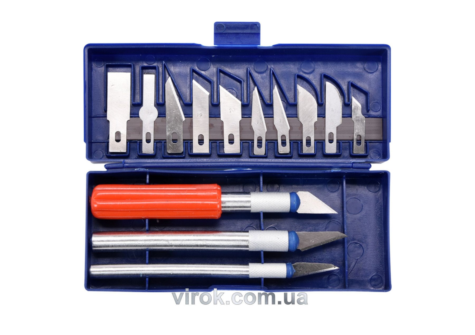 VOREL Ножі для різблення по дереву Набір 13 лез + 3  | 76305