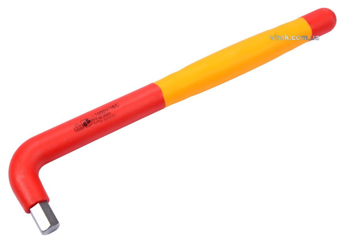 YATO Ключ шестигранний : тип "Г", М10 мм, L= 235 мм, B= 52 мм, ізольований корпус VDE до 1000V (DW)