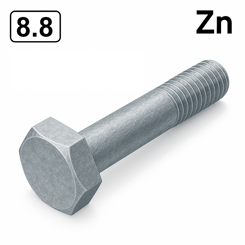 Болт DIN 931 M24x100 8,8 цинк платковий