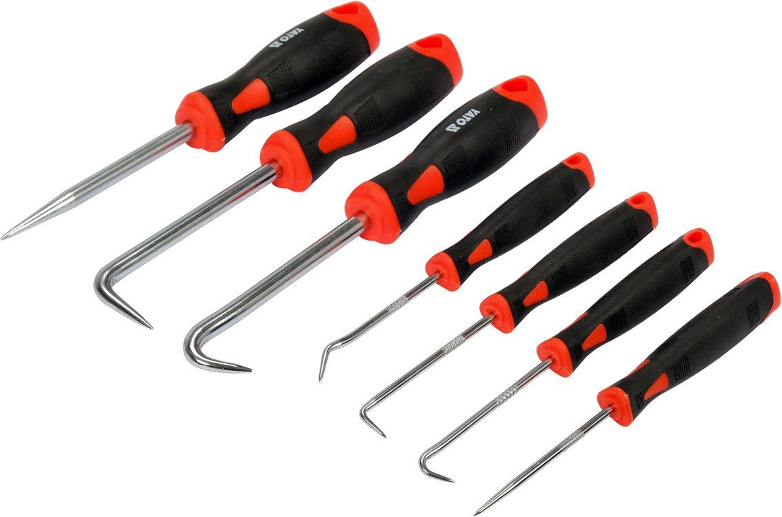 YATO Гачки з наконечниками різної форми YATO і шило, компл. 7 шт  | YT-08425