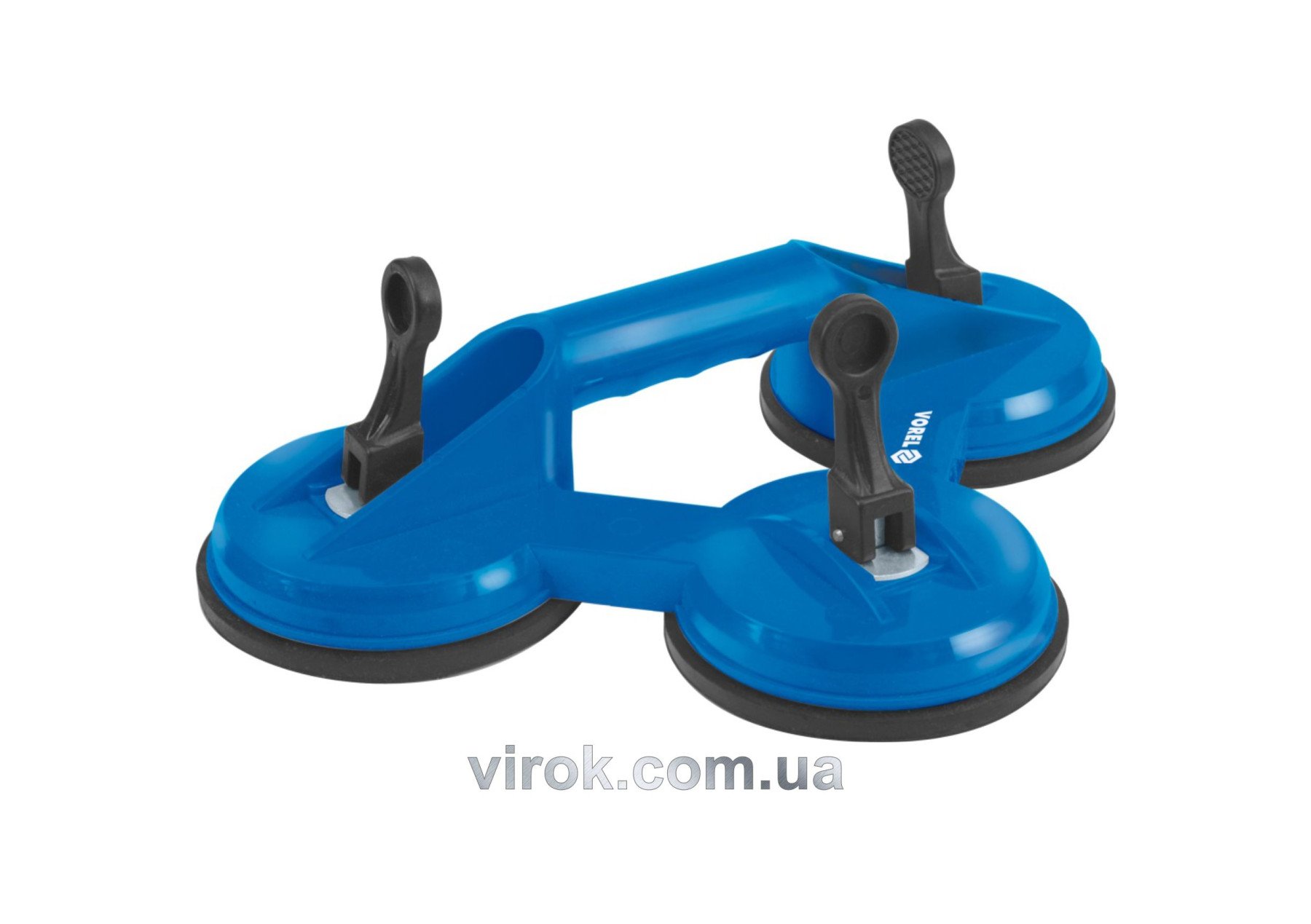 VOREL Присоска для монтажу скла потрійна : d= 115 мм, m= 100 кг  | 05302