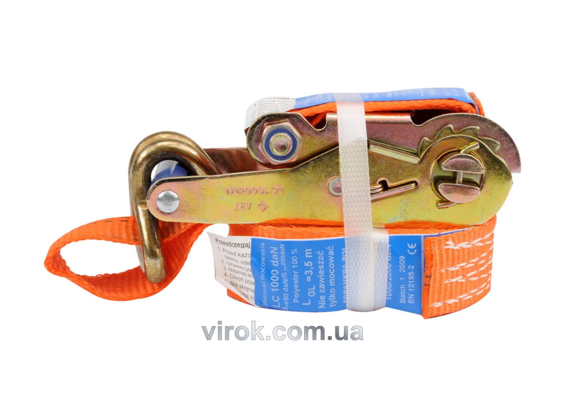 VOREL Пас для кріплення багажу з тріщаткою : 1000 daN, 35мм х 2м  | 82377