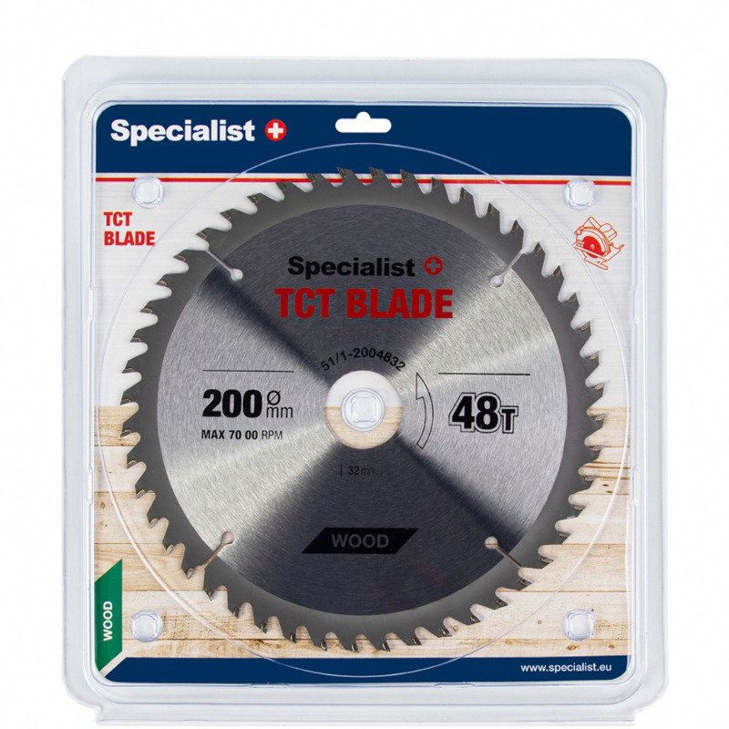 Specialist+ 51/1-2004832 Диск відрізний по дереву 200x48Tx32