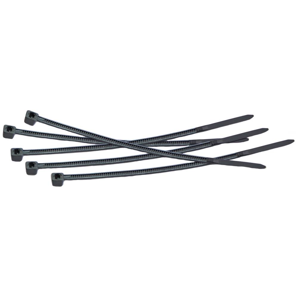 Ремінці затяжні 3,6х300мм (100шт), чорні Technics | 23-142