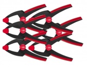 BESSEY Струбцина пружинная Clippix SET 20х20мм (3/4 "х3/4") мягкие накладки, эргономичные ручки 7 шт