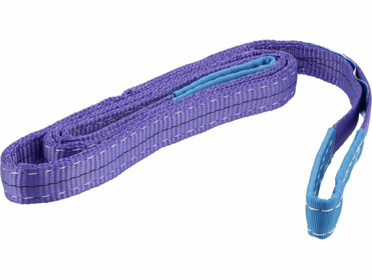 VOREL Строп пасовий з поліестеру 2 петлі по 20 см, заг. l= 2 м, шир.-30 мм, макс. навантаж- 1 т  | 8