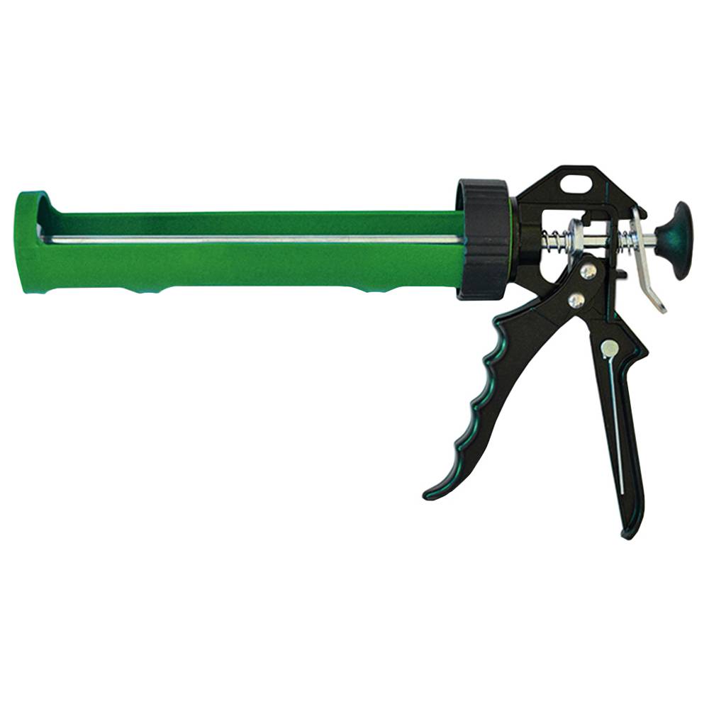 Пістолет для герметика напіввідкритий пластмасовий, металева ручка Favorit | 12-021