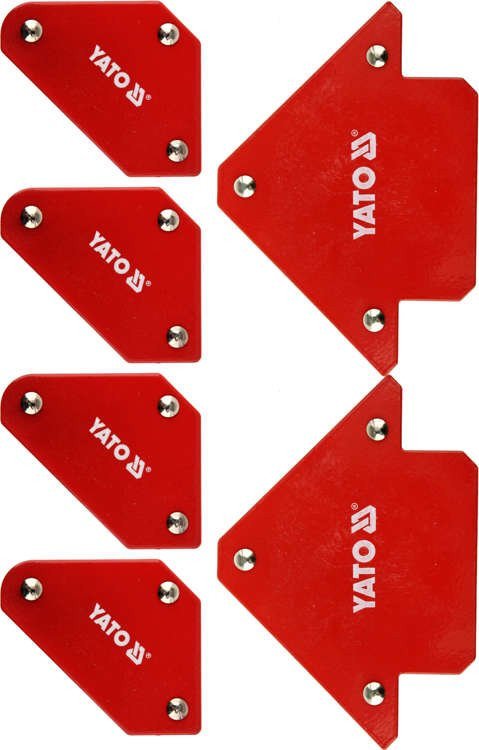 YATO Кутники магнітні для зварюв YATO: кут:45°,90°,135°,4-4.5 кг,43х72х12мм, 2-11,5кг, 82х118х14мм  