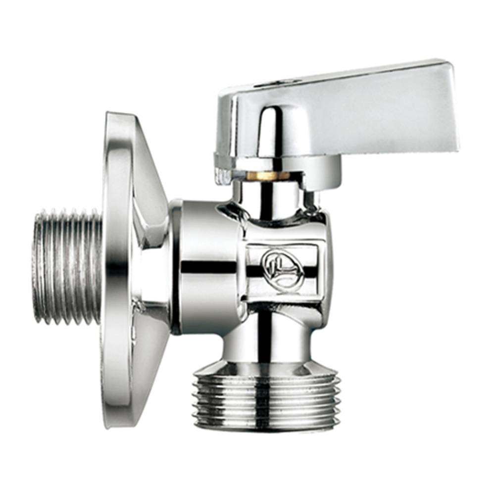 Кран лат. шар. хром. для сантехприладів 1/2*1/2 різьба З/З ал. ручка Double-lin | 78-109