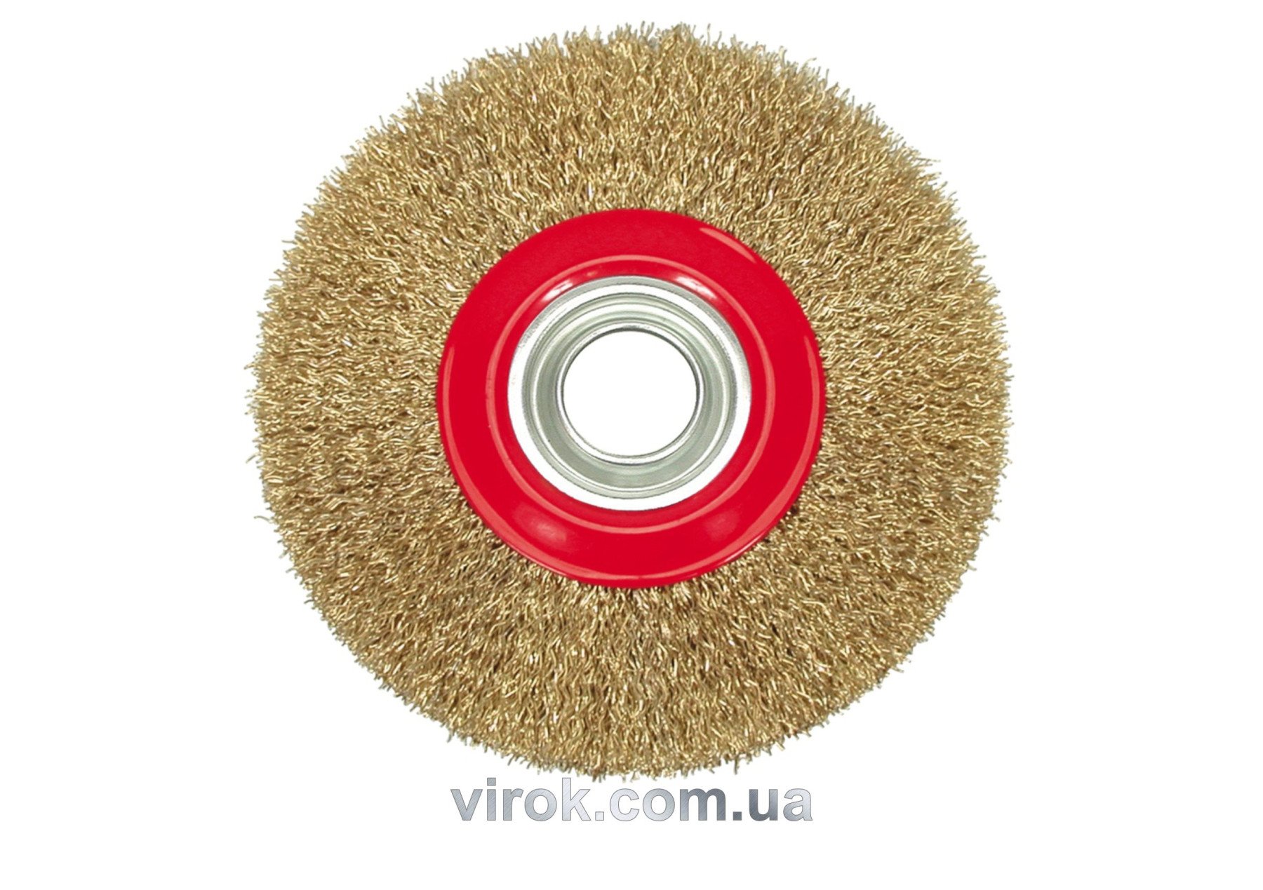 VOREL Щітка - крацовка ПЛОСКА латунна. сталь Ø-125мм  | 06978