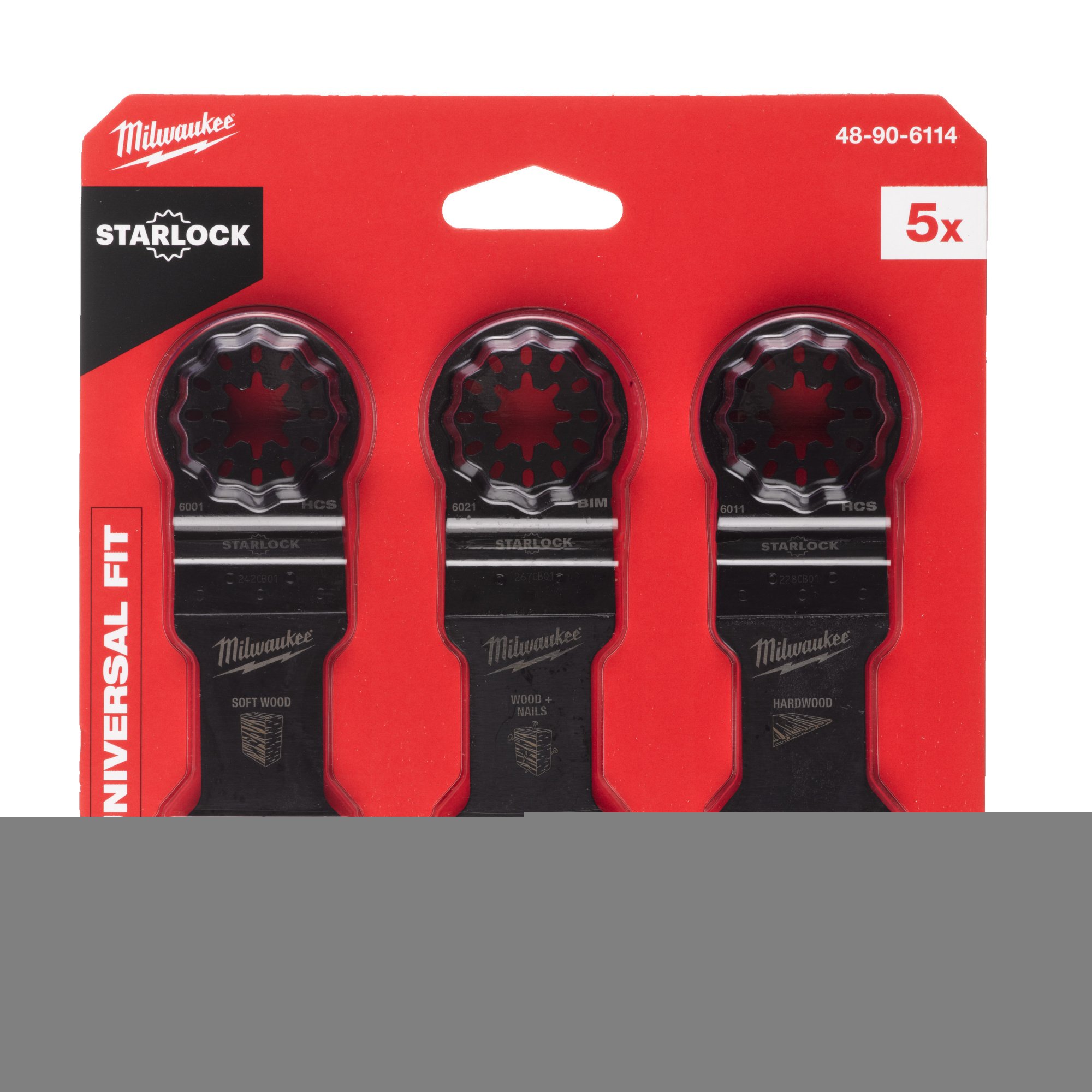 MILWAUKEE Набір полотен STARLOCKдля багатофункціонального інструмента, (5шт) | 48906114