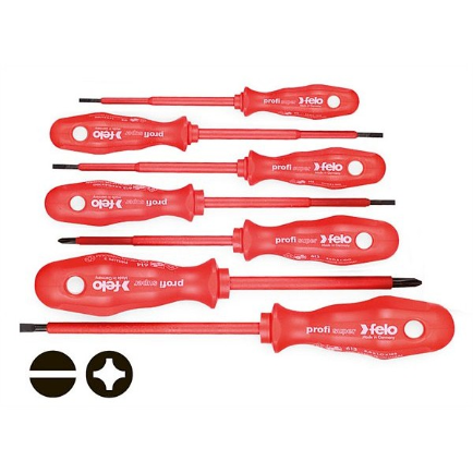 FELO Набор отверток высоковольтных 1000 В SL / PH // 61397397