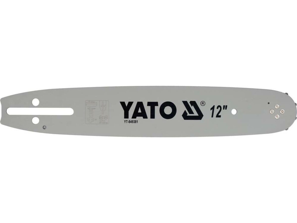 YATO Шина напрямна ланцюгової пили YATO l= 12"/ 30 см (45 ланок) для ланцюгів YT-849495  | YT-849381