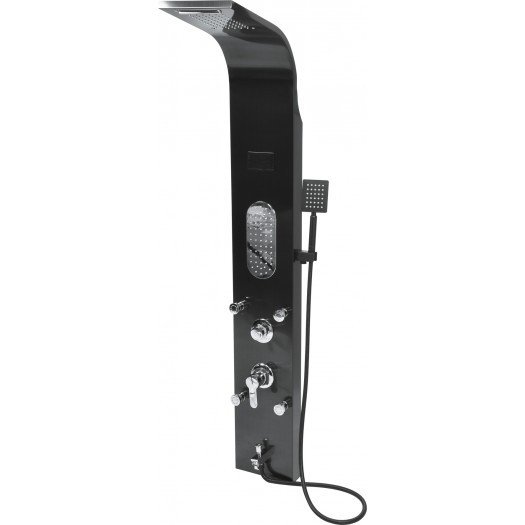 FALA Душова панель STEELY 5 : 4 функції, 155 х 22 x 7.5 см, шланг l= 150 см, з нержавіючої сталі(DW)