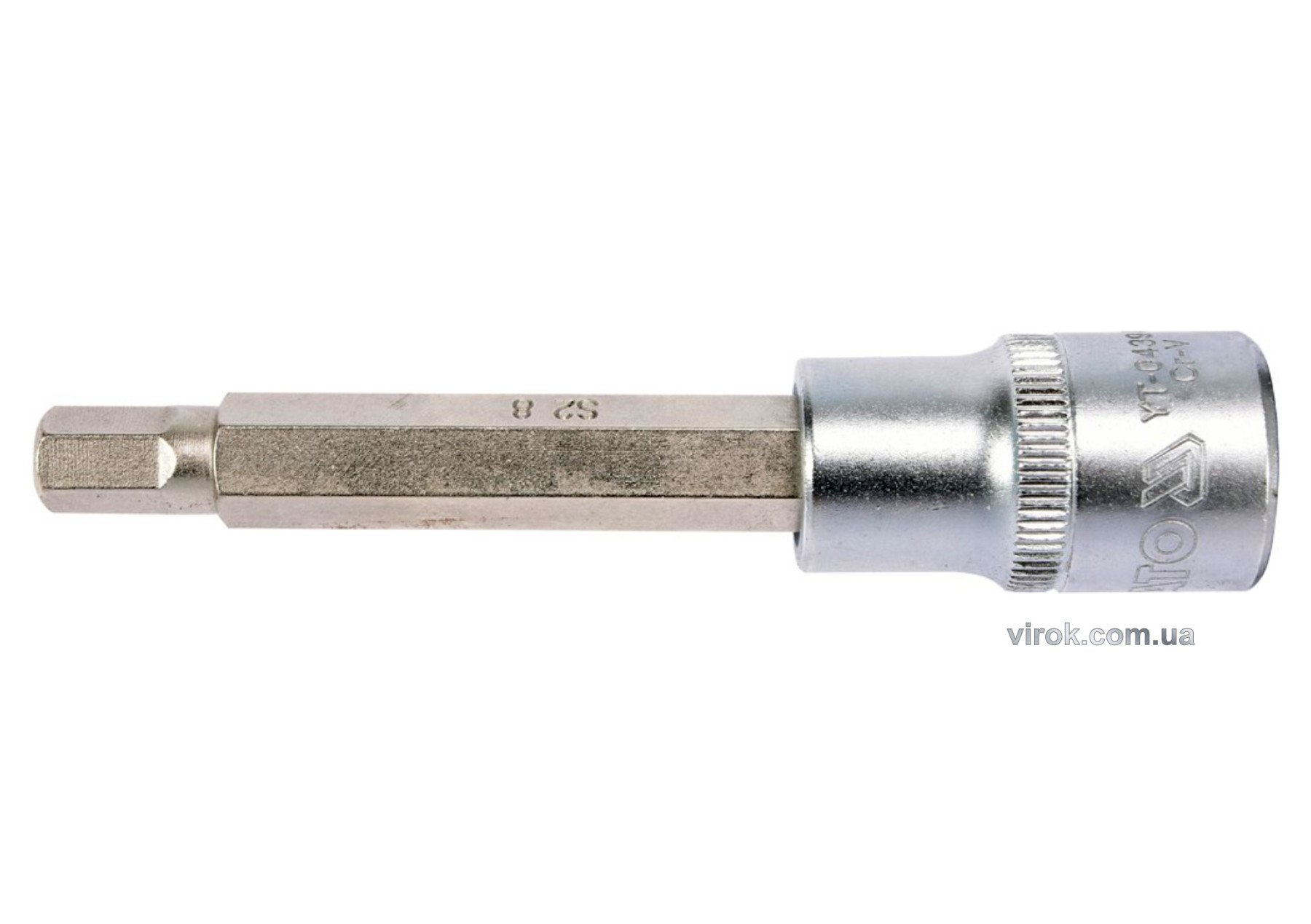 YATO Головка торцева з насадкою HEX YATO : квадрат 1/2". HEX M8, L= 100 мм. подовжена  | YT-04394