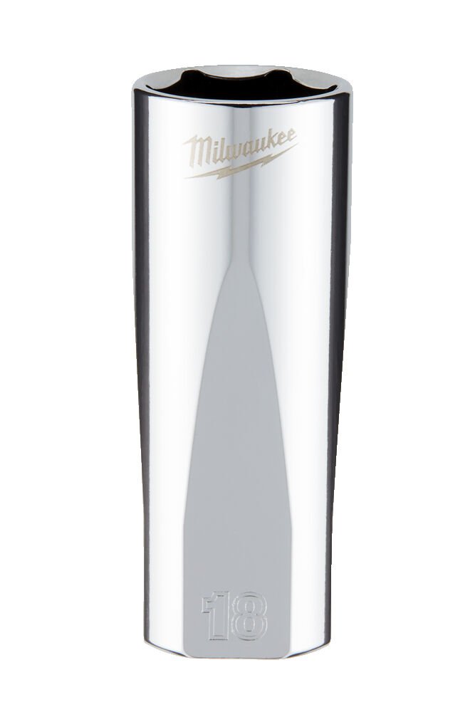 MILWAUKEE Головка хромована метрична подовжена 3/8'', 18мм | 4932478362