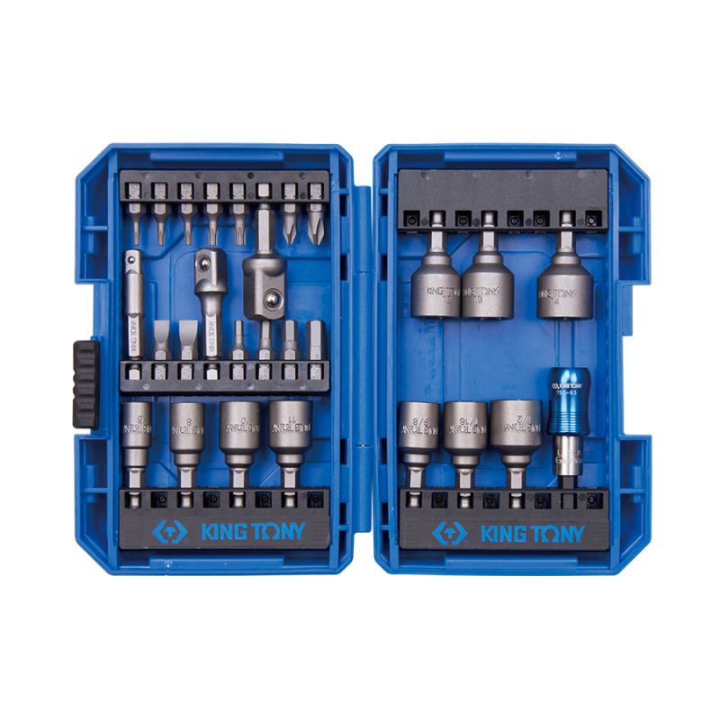 KING TONY Набор вставок бит 1/4 дюйма 27 предметов | 1027CRA