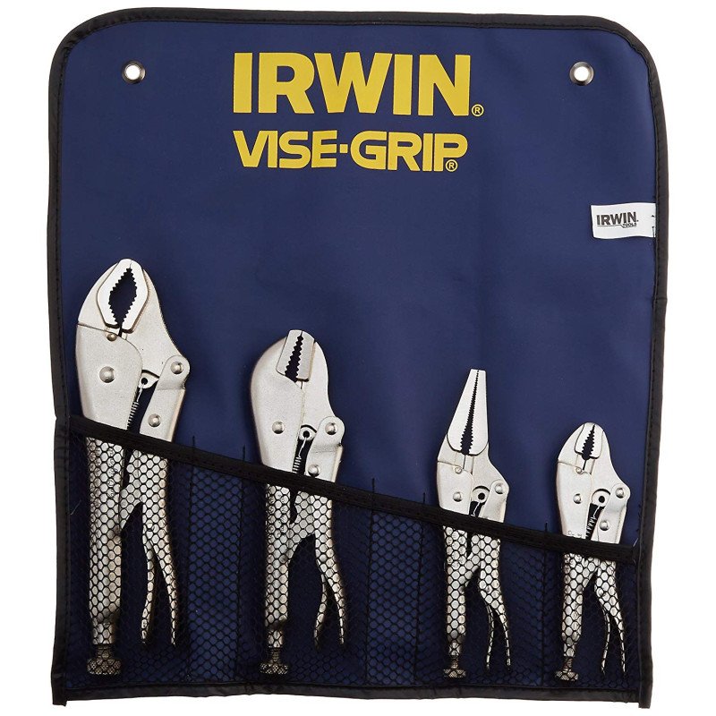 IRWIN Плоскогубцы Vise-Grip с фиксатором Original - набор 4 шт. (10CR, 7R, 6LN, 5WR) в сумке T71 | T