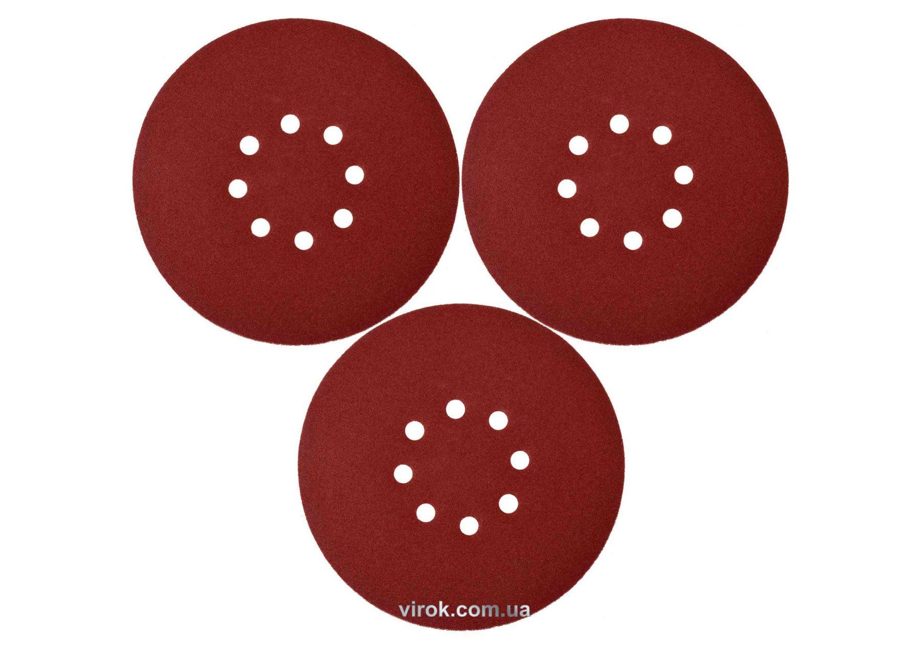 YATO Круг шліфувальний з наждачн. паперу з липучкою YATO: Ø= 180 мм, Р120, до YT-82341, 3 шт  | YT-8