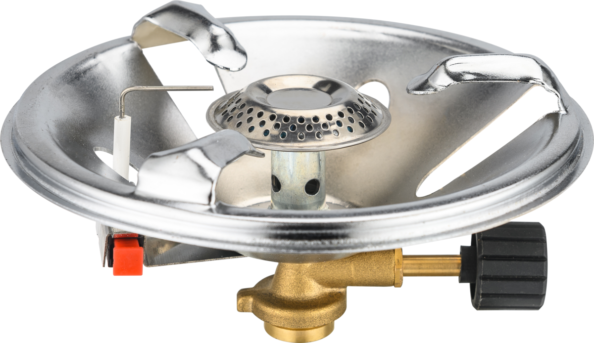 VIROK Пальник газовий туристичний з різьбовим (7/16) з'єднанням. Piezo  | 44V173